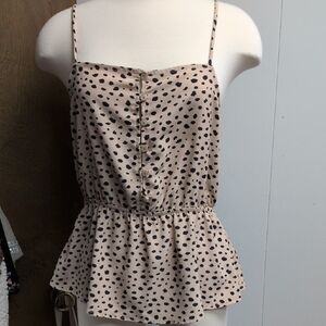 Polka Dot Spaghetti Strap Top